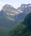 Bird Woman Falls, a hanging valley in Glacier National Park