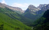 Glacial canyon, Going to the Sun Highway in Glacier National Park