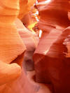 Antelope Canyon, a slot canyon in Navajo Sandstone at Page, Arizona