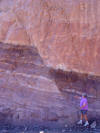 Normal fault near entrance to Arches National Park