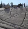 Joints in granite at Olmsted Point, Yosemite National Park