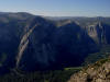 Three Brothers, Three Brothers slide, and Yosemite Falls from Taft Point