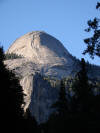 North Dome from Yosemite Valley floor