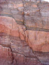Normal fault exposed at entrance to Arches National Park
