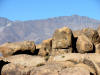 Spheroidal weathering of granite in Alabama Hills, Owens Valley, California