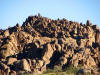 Spheroidal weathering of granite in Alabama Hills, Owens Valley, California