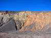 Fault exposed in wall of Ubehebe Crater in Death Valley