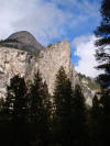 North Dome and Washington Column in Yosemite Valley