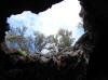 Skylight in Tickner Cave near Lava Beds National Monument
